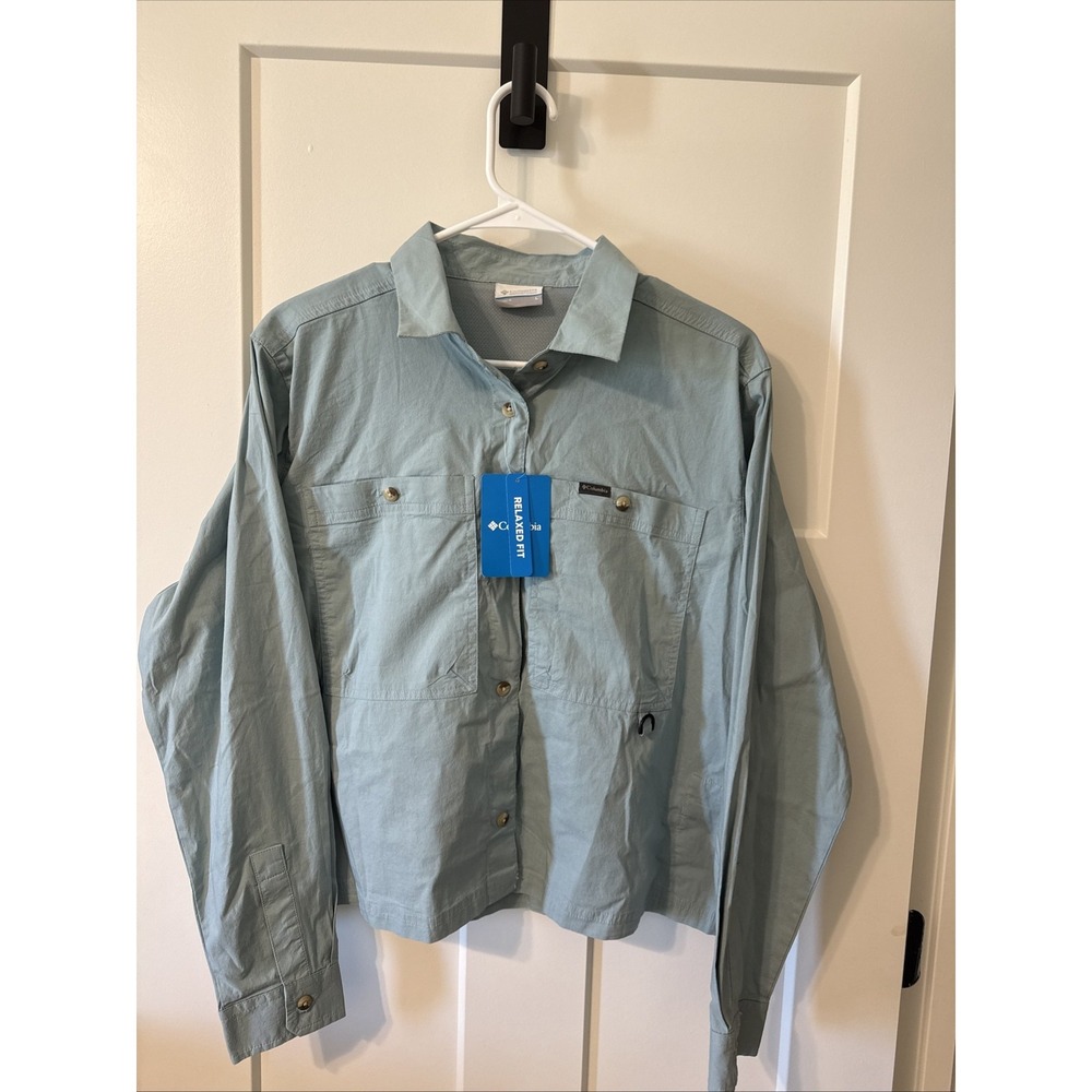 Columbia Bree Falls Women L Outdoor Shirt Long Sleeve Relaxed Fit NWT